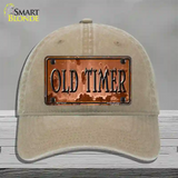 Old Timer Novelty License Plate Hat Unconstructed Cotton / Khaki