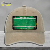 Vermont Rusty Blank Novelty License Plate Hat Unconstructed Cotton / Khaki