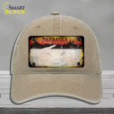 Nebraska Amber Rusty Blank Novelty License Plate Hat Unconstructed Cotton / Khaki