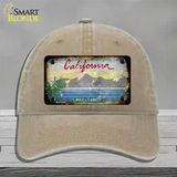 California Lake Tahoe Rusty Blank Novelty License Plate Hat Unconstructed Cotton / Khaki