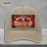 Buttwiser Beer Girls Vintage Novelty License Plate Hat Unconstructed Cotton / Khaki