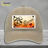 Rescue Dog Novelty License Plate Hat Unconstructed Cotton / Khaki