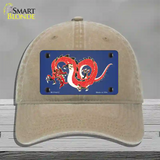 Dragon Novelty License Plate Hat Unconstructed Cotton / Khaki