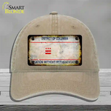 District Of Columbia Rusty State Novelty License Plate Hat Unconstructed Cotton / Khaki