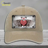 Love RN Novelty License Plate Hat Unconstructed Cotton / Khaki