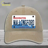 Washington Wallingford Novelty License Plate Hat Unconstructed Cotton / Khaki