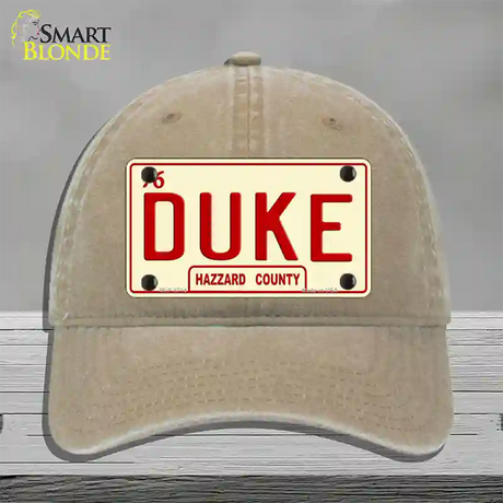 Duke Novelty License Plate Hat Unconstructed Cotton / Khaki