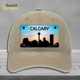 Calgary Silhouette Novelty License Plate Hat Unconstructed Cotton / Khaki