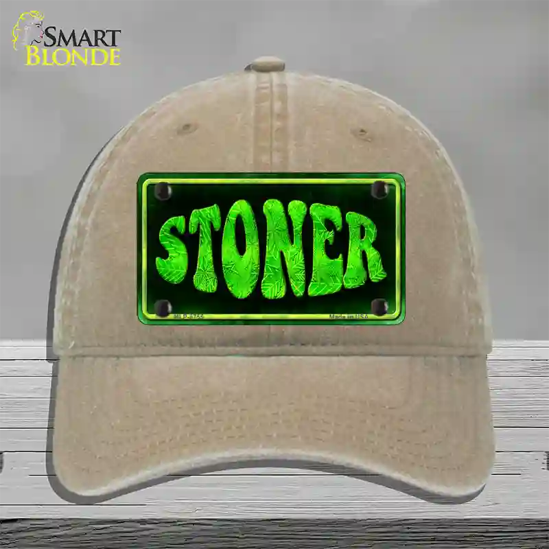 Stoner Novelty License Plate Hat Unconstructed Cotton / Khaki