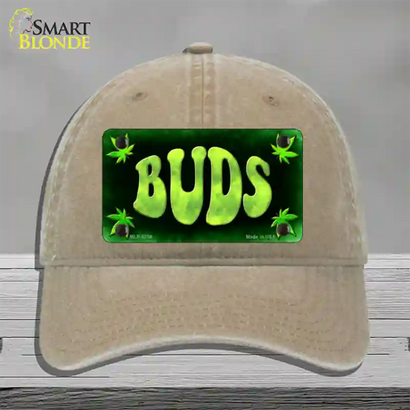 Buds Novelty License Plate Hat Unconstructed Cotton / Khaki