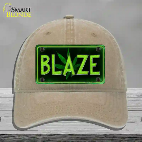 Blaze Novelty License Plate Hat Unconstructed Cotton / Khaki