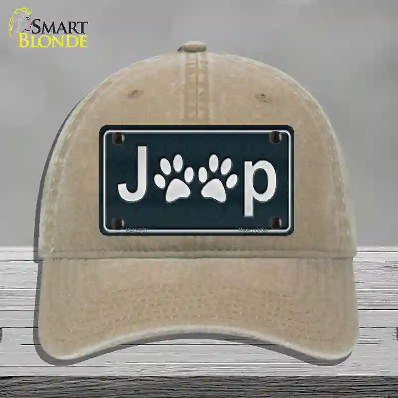 J**p Novelty License Plate Hat Unconstructed Cotton / Khaki