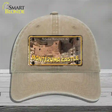 Montezuma Castle Novelty License Plate Hat Unconstructed Cotton / Khaki