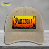 Balloon Arizona Scenic Novelty License Plate Hat Unconstructed Cotton / Khaki