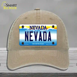 Nevada Nevada Novelty License Plate Hat Unconstructed Cotton / Khaki