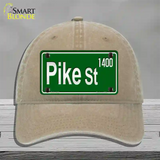 Pike St 1400 Novelty License Plate Hat Unconstructed Cotton / Khaki