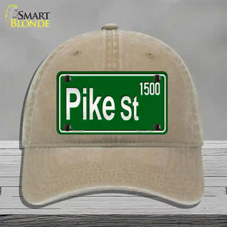 Pike St 1500 Novelty License Plate Hat Unconstructed Cotton / Khaki