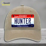 Hunter Idaho Novelty License Plate Hat Unconstructed Cotton / Khaki