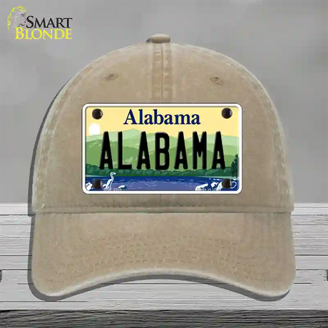 Alabama Hills Novelty License Plate Hat Unconstructed Cotton / Khaki