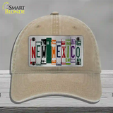 New Mexico License Plate Art Novelty License Plate Hat Unconstructed Cotton / Khaki