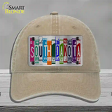 South Dakota License Plate Art Novelty License Plate Hat Unconstructed Cotton / Khaki