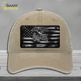 Iowa Carbon Fiber Novelty License Plate Hat Unconstructed Cotton / Khaki