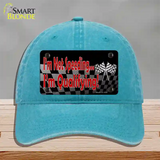 Im Qualifying Novelty License Plate Hat Unconstructed Cotton / Lake Blue