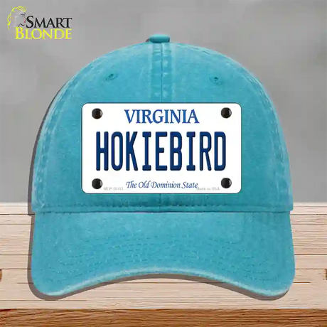 Hokiebird Virginia Novelty License Plate Hat Unconstructed Cotton / Lake Blue