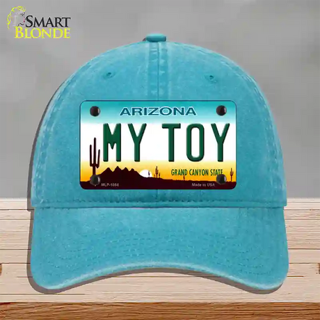 My Toy Arizona Novelty License Plate Hat Unconstructed Cotton / Lake Blue