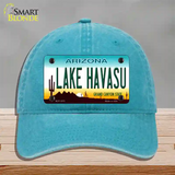 Lake Havasu Arizona Novelty License Plate Hat Unconstructed Cotton / Lake Blue