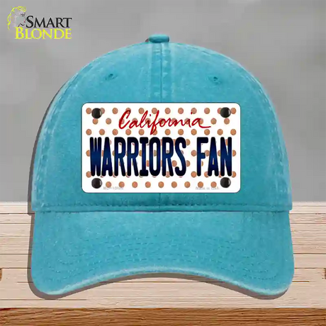 Warriors Fan California Novelty License Plate Hat Unconstructed Cotton / Lake Blue