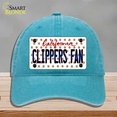 Clippers Fan California Novelty License Plate Hat Unconstructed Cotton / Lake Blue