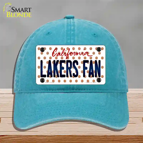 Lakers Fan California Novelty License Plate Hat Unconstructed Cotton / Lake Blue