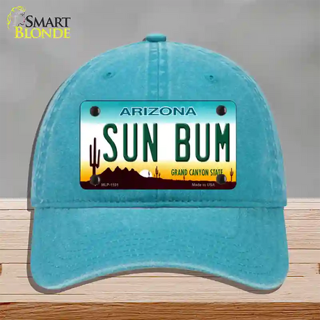 Sun Bum Arizona Novelty License Plate Hat Unconstructed Cotton / Lake Blue