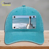 Pelican Ocean Novelty License Plate Hat Unconstructed Cotton / Lake Blue