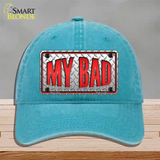 My Bad Novelty License Plate Hat Unconstructed Cotton / Lake Blue