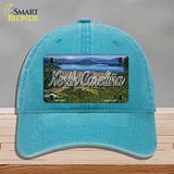 North Carolina Dam State Novelty License Plate Hat Unconstructed Cotton / Lake Blue