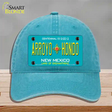 Arroyo Hondo Teal New Mexico Novelty License Plate Hat Unconstructed Cotton / Lake Blue