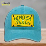 Ginger Pride Novelty License Plate Hat Unconstructed Cotton / Lake Blue