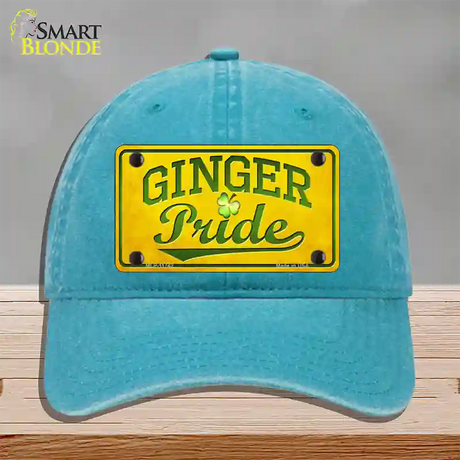 Ginger Pride Novelty License Plate Hat Unconstructed Cotton / Lake Blue