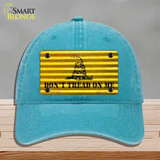 Dont Tread On Me Novelty License Plate Hat Unconstructed Cotton / Lake Blue