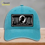 POW-MIA Novelty License Plate Hat Unconstructed Cotton / Lake Blue