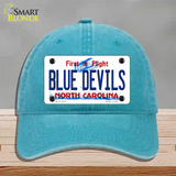 Blue Devils North Carolina State Novelty License Plate Hat Unconstructed Cotton / Lake Blue