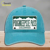 Poughkeepsie Pass Colorado Novelty License Plate Hat Unconstructed Cotton / Lake Blue