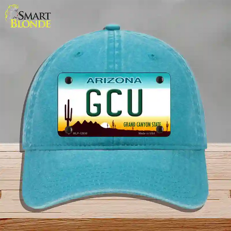 Grand Canyon Univ Novelty License Plate Hat Unconstructed Cotton / Lake Blue