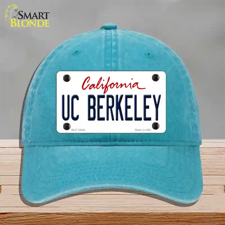 UC Berkeley Novelty License Plate Hat Unconstructed Cotton / Lake Blue