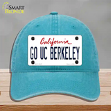 Go UC Berkeley Novelty License Plate Hat Unconstructed Cotton / Lake Blue