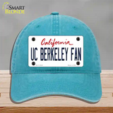 UC Berkeley Fan Novelty License Plate Hat Unconstructed Cotton / Lake Blue