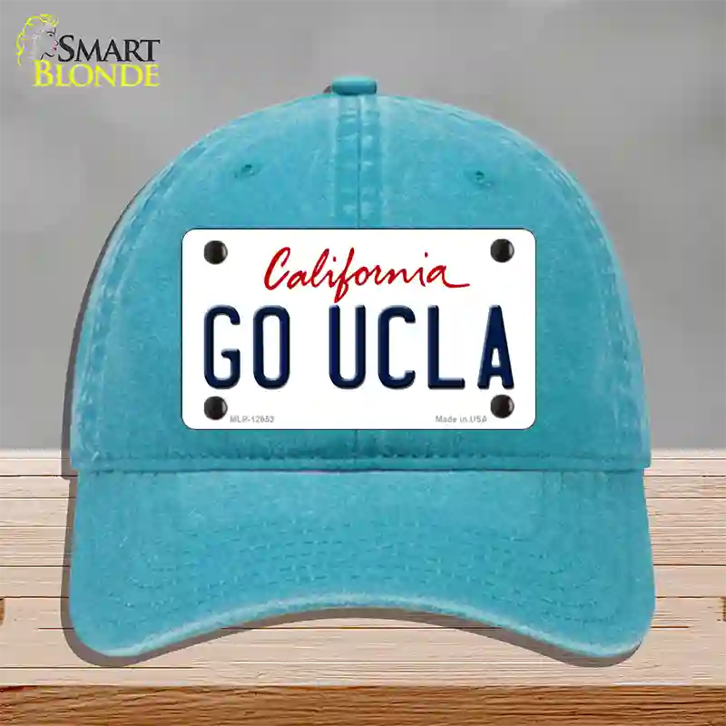 Go UCLA Novelty License Plate Hat Unconstructed Cotton / Lake Blue