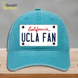 UCLA Fan Novelty License Plate Hat Unconstructed Cotton / Lake Blue